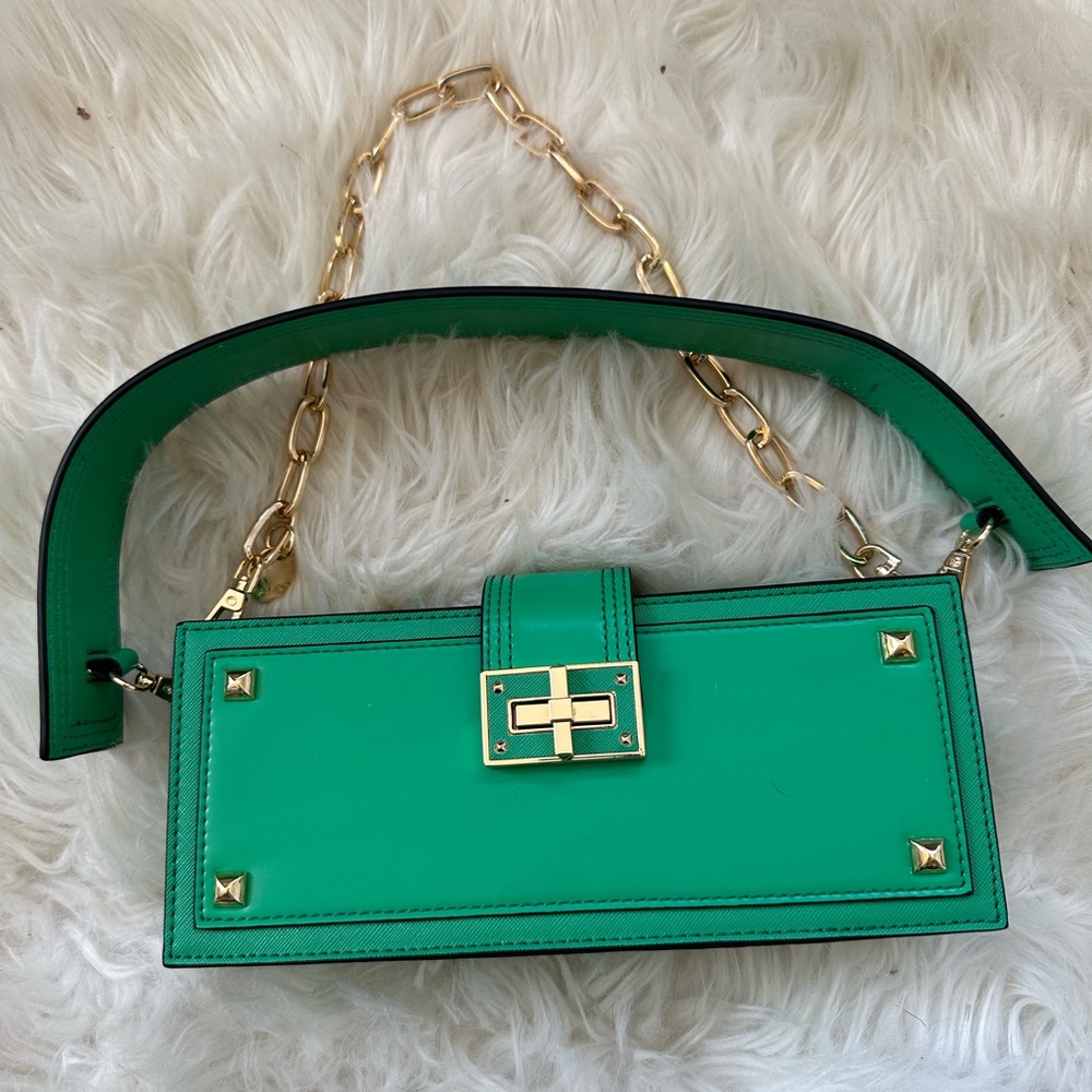 Aldo Green Trezor shoulder bag with chain strap